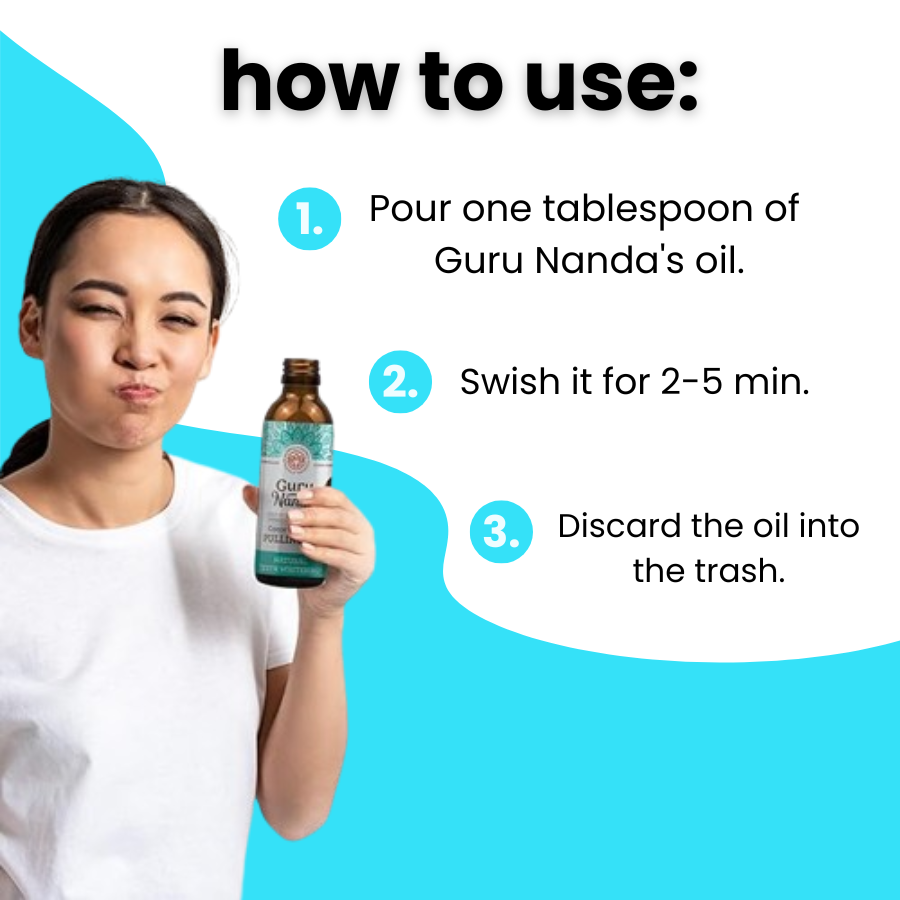 Guru Nanda's natural whitening pulling oil