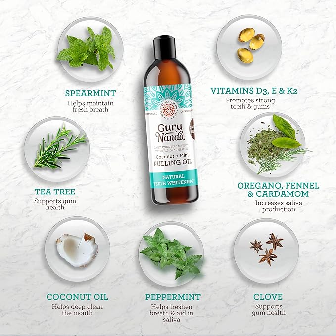 Guru Nanda's natural whitening pulling oil