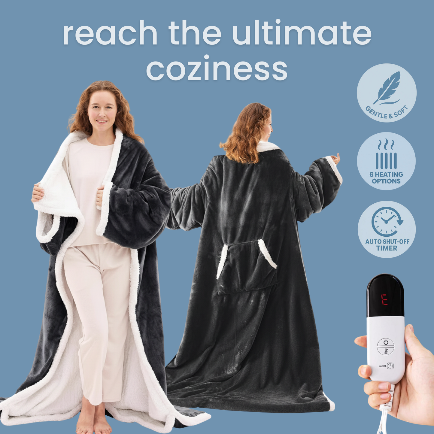blankie™ - wearable heated blanket