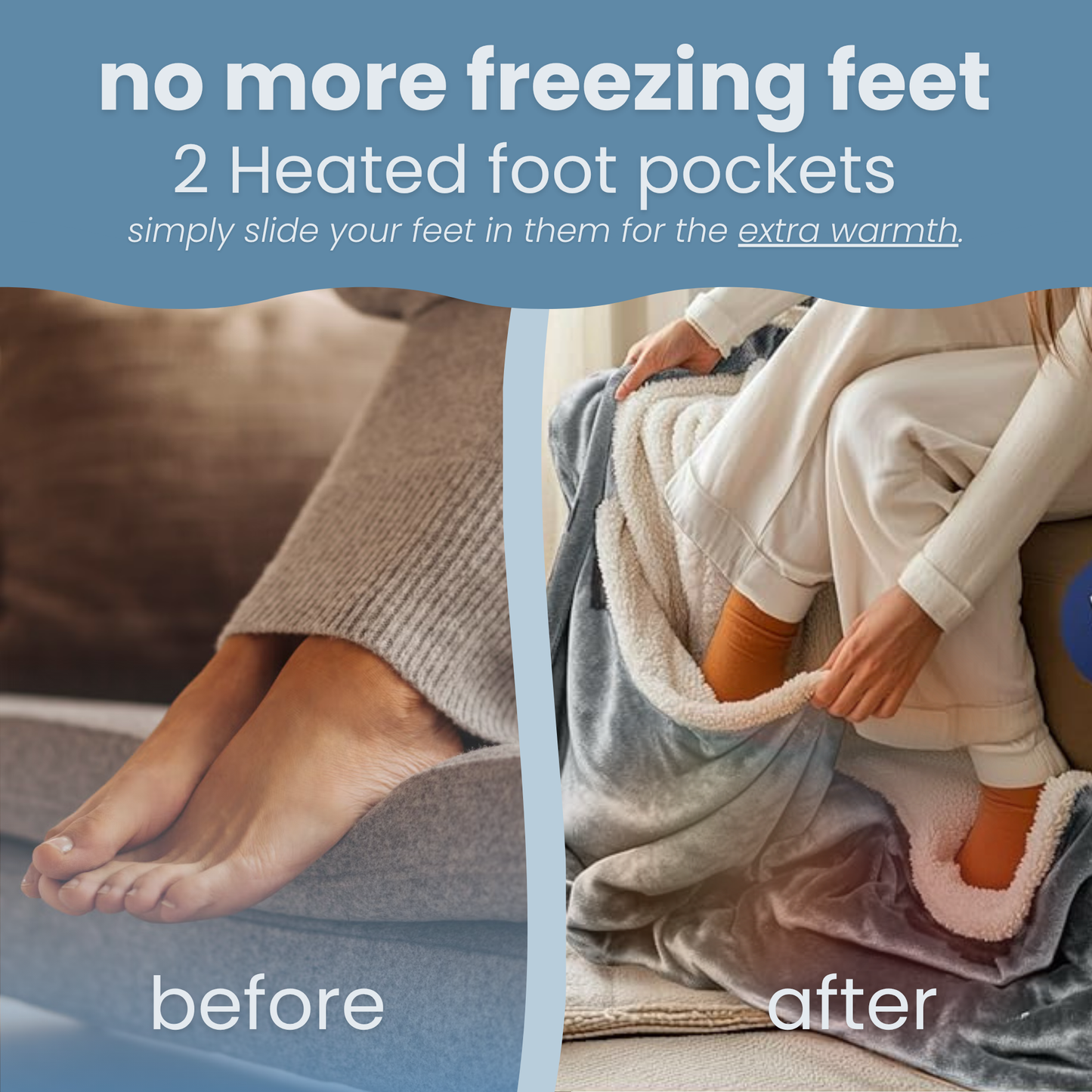blankie™ - wearable heated blanket